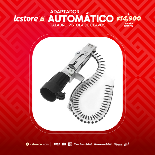 Adaptador automático para taladro de pistola de clavos