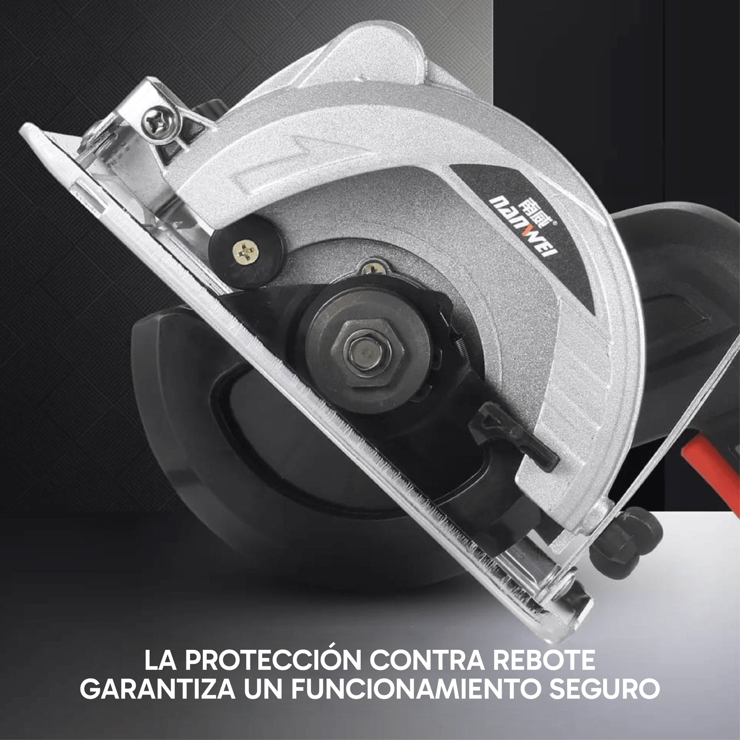 Sierra Circular eléctrica Nanwei con 2 baterías de 21 Voltios