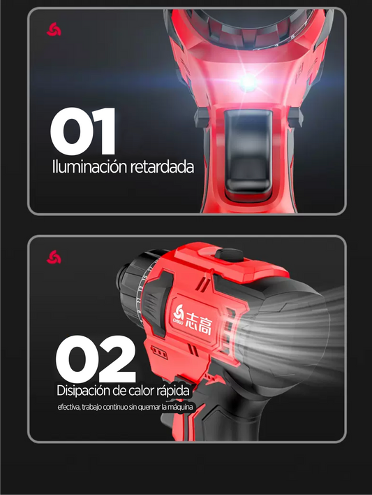 Destornillador inalámbrico 21 Voltios CHIGO