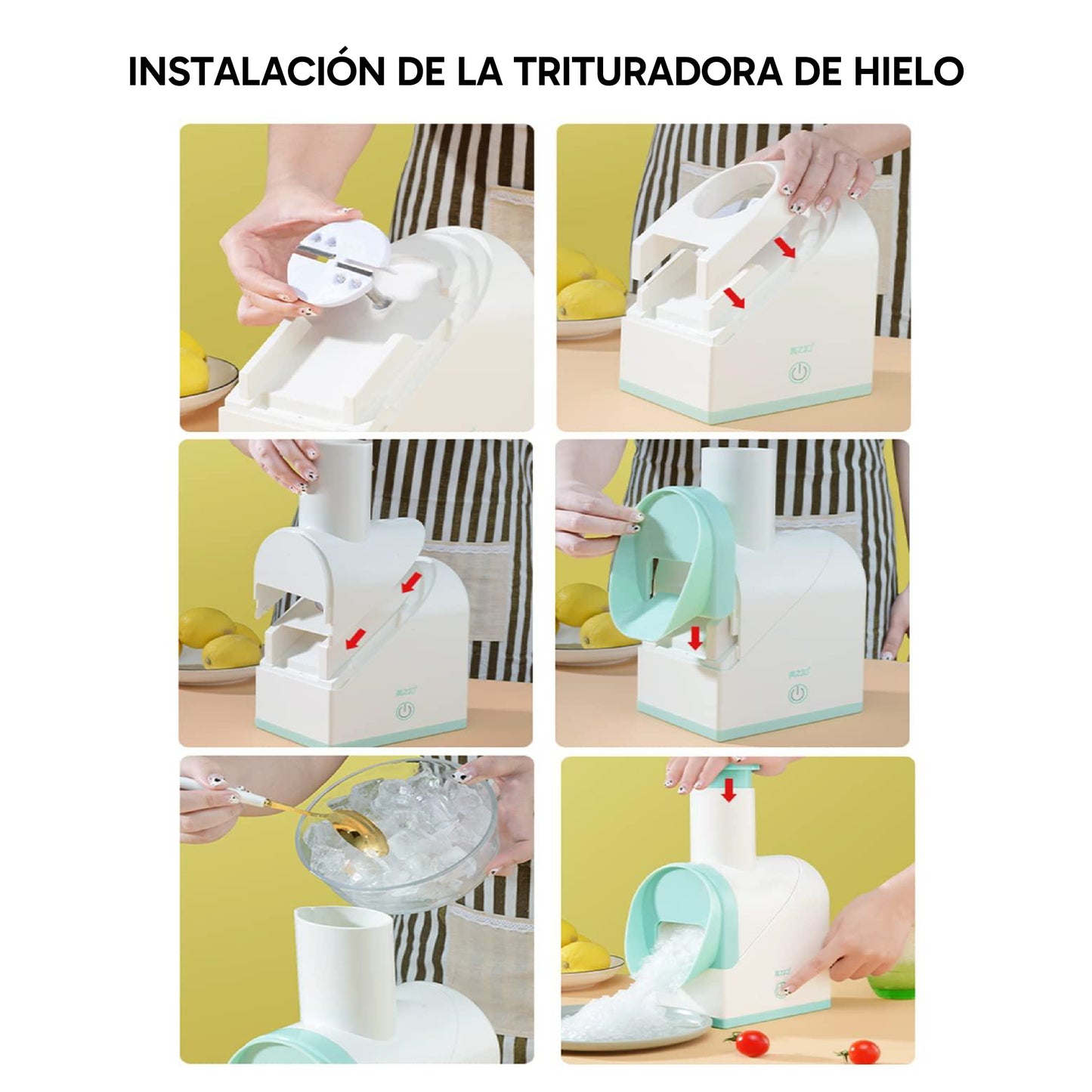 Trituradora de Hielo portátil con cable USB