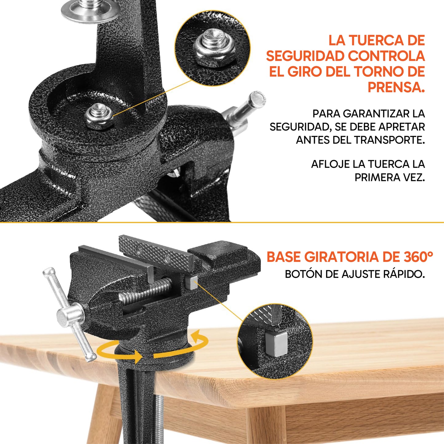 Prensa de Banco Universal de 3 pulgadas