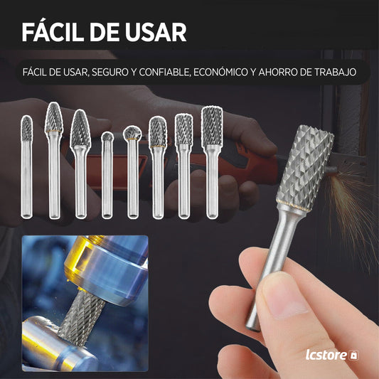 Set de 8 Fresas Rotativas de 1/4