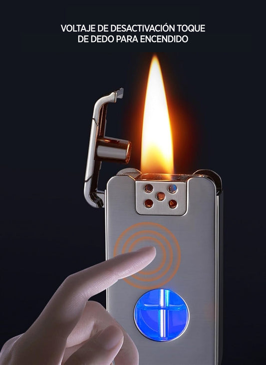 Encendedor de Metal Resistente al Viento y Recargable