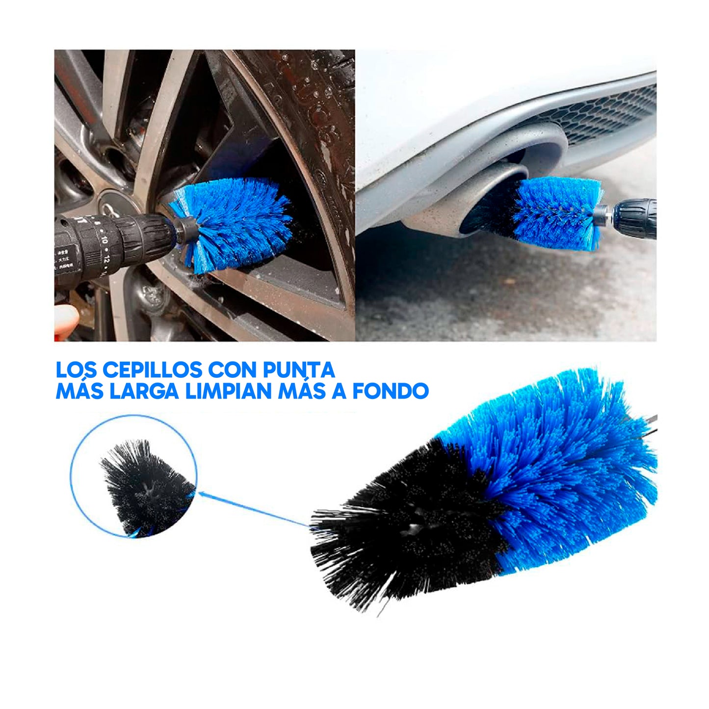 Kit de limpieza y Cepillos para Detalles de Automóviles y motocicletas – 29 Piezas