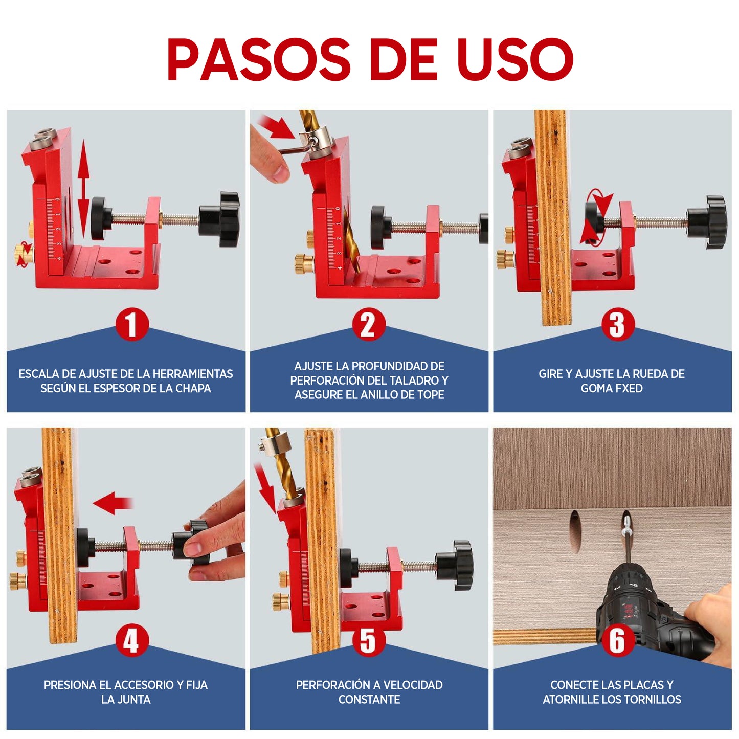 Herramienta para hacer agujeros - Pocket Hole Jig