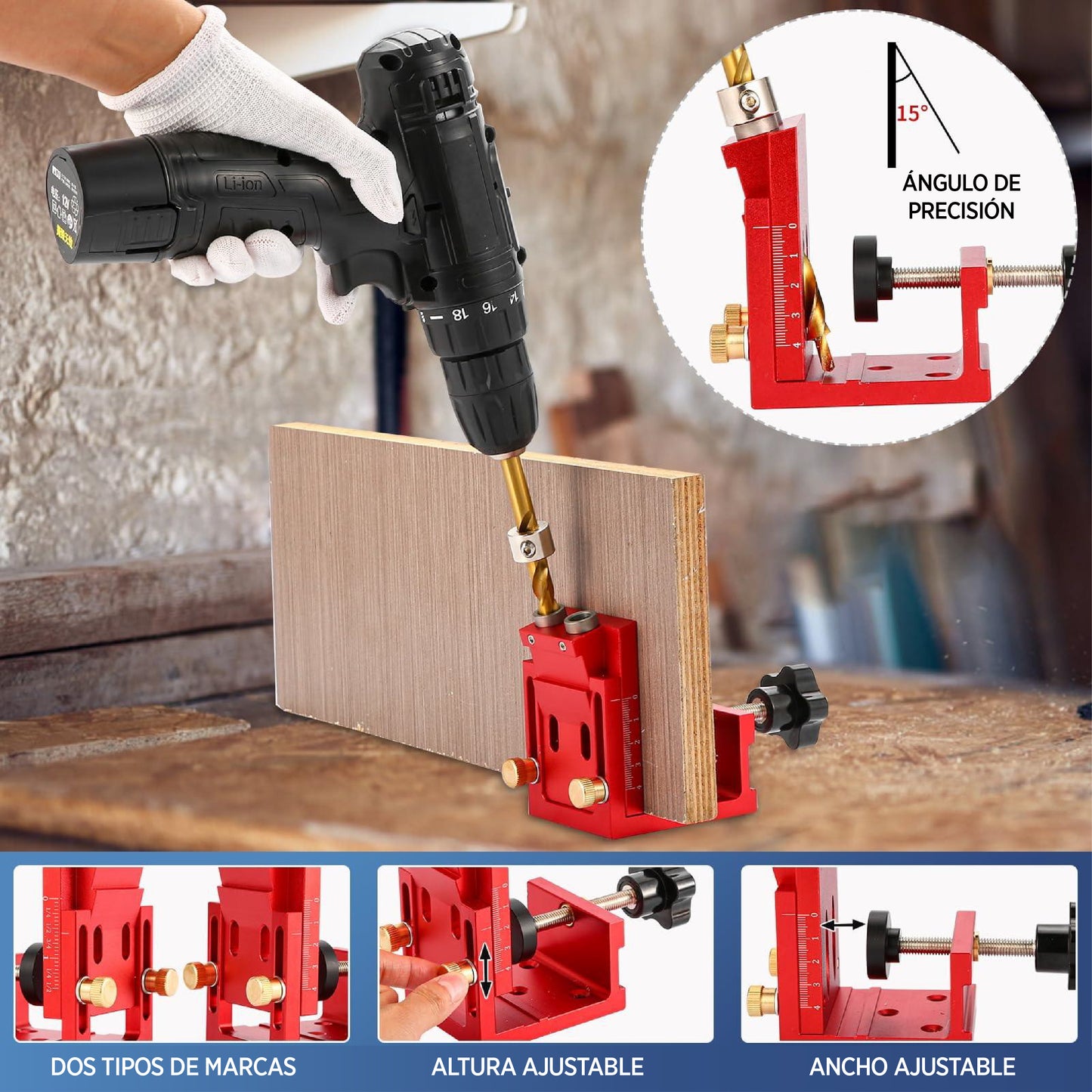 Herramienta para hacer agujeros - Pocket Hole Jig