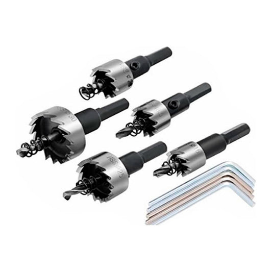 Juego de 5 Brocas para Madera y Metal – Kit de Brocas de Alta Precisión para Perforación