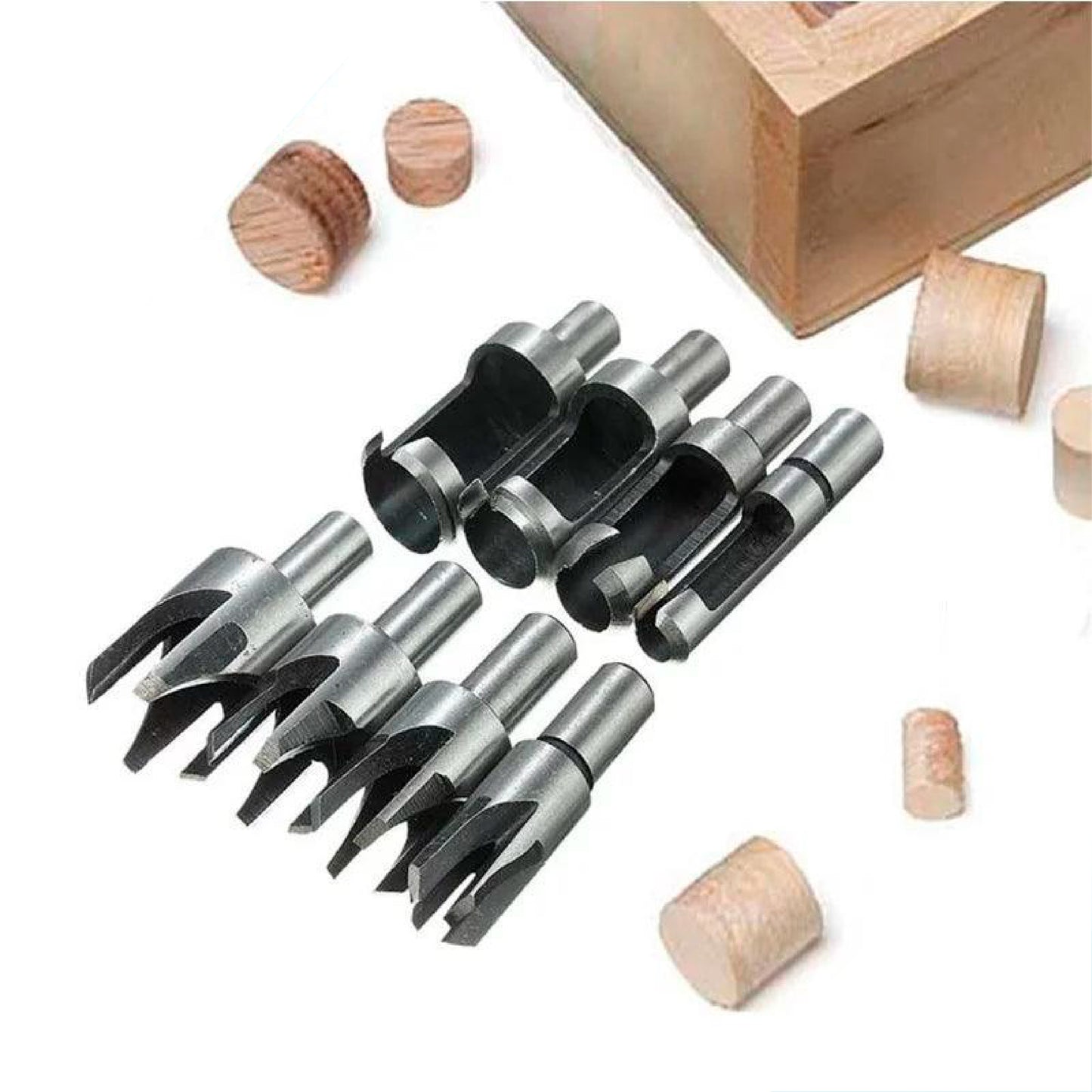 Pack de 8 Brocas para fabricación tarugos y sacatacos