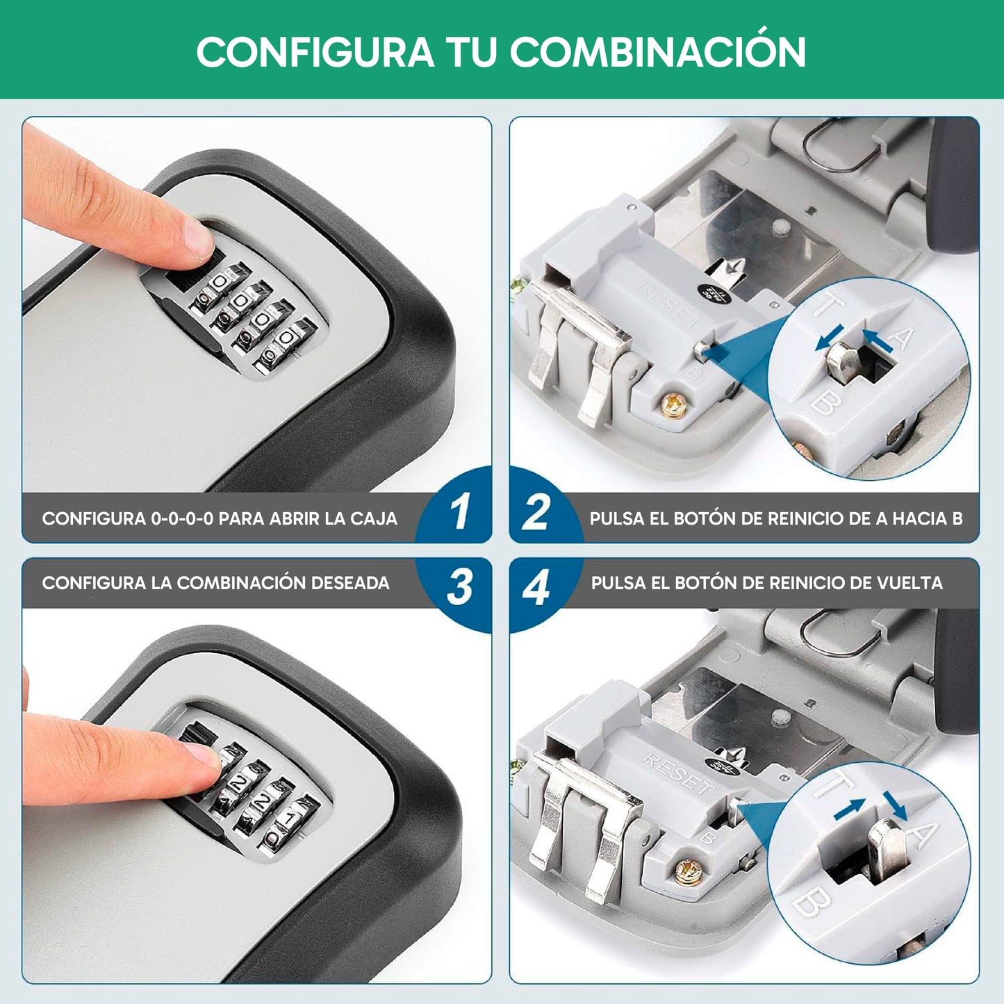 Caja Fuerte para Llaves – Resistente e Impermeable con Combinación