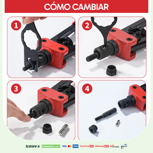 Kit Profesional de Remachadora de Tuercas con Estuche (M3 a M10)