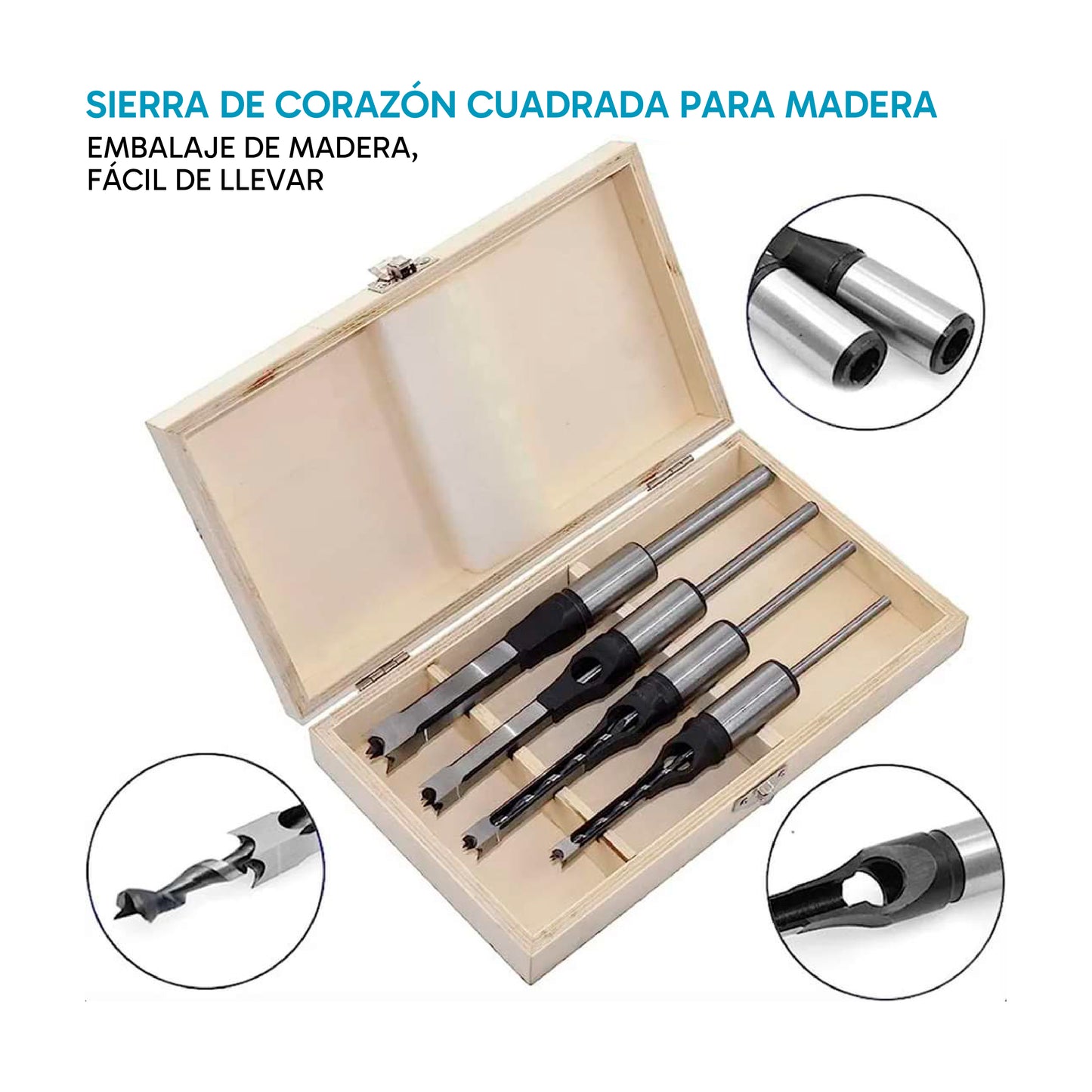 Kit de 4 brocas cinceles