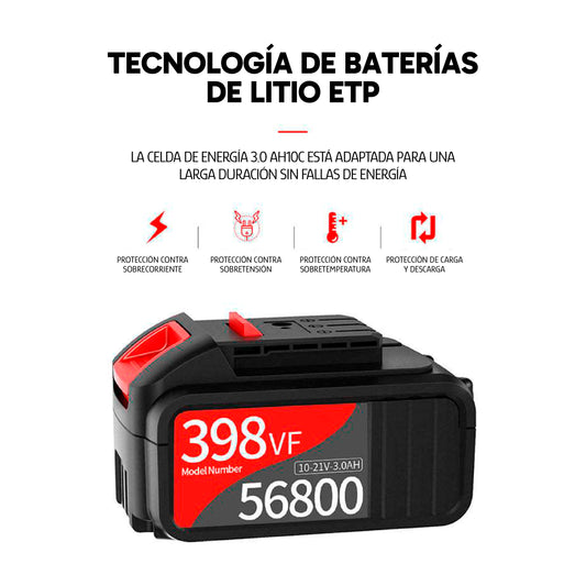 Taladro Nanwei de 21 Voltios con accesorios