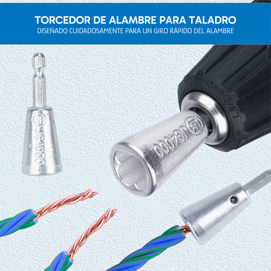 Juego de 5 Pelacables Profesionales – Herramientas para Pelar y Retorcer Cables Rápidamente