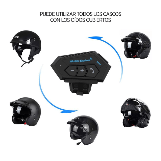 Manos Libres para casco con Bluetooth para motociclistas