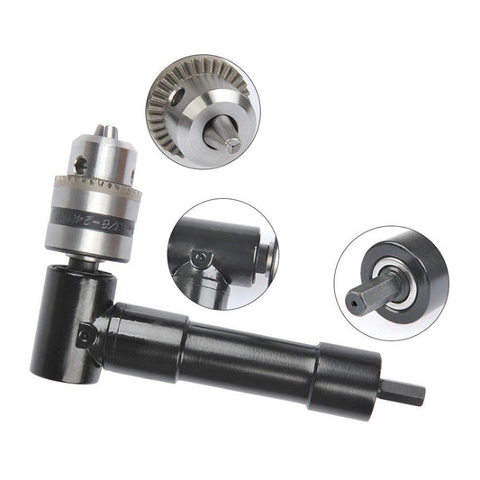 Adaptador de taladro de ángulo recto inalámbrico con mango de 90 grados