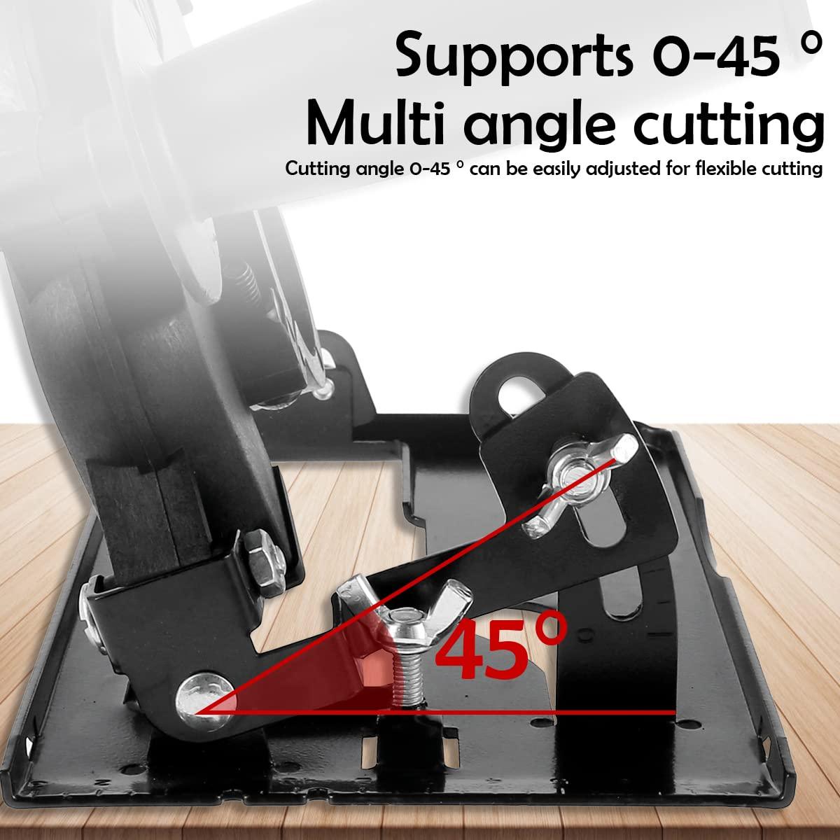 Soporte 2 en 1 para esmeriladora angular de 4 pulgadas cortes 45