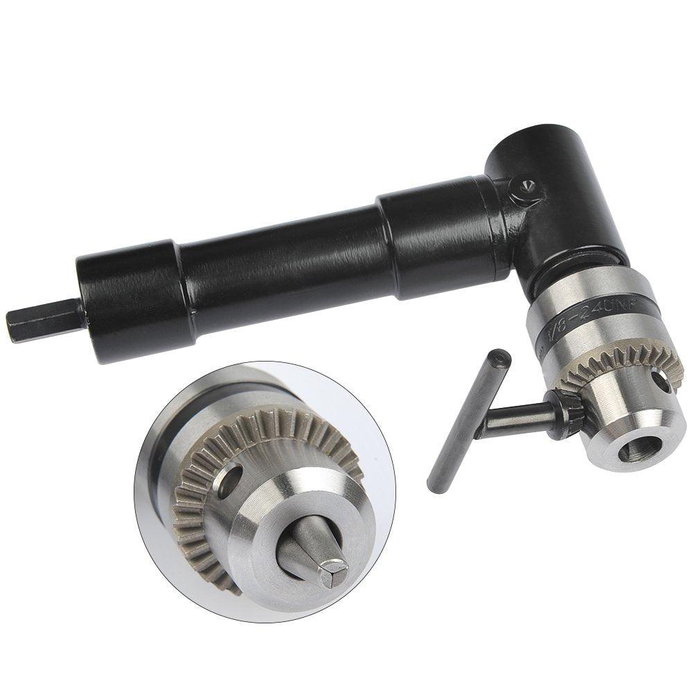 Adaptador de taladro de ángulo recto inalámbrico con mango de 90 grados