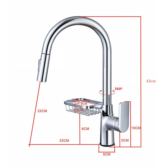 Grifo de Cocina con Rociador Extraíble 2 Modos de Salida de Agua