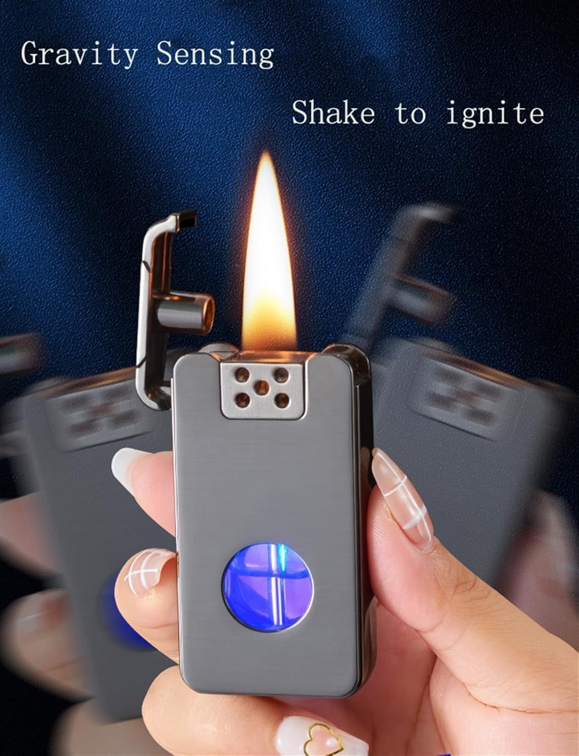 Encendedor de Metal Resistente al Viento y Recargable