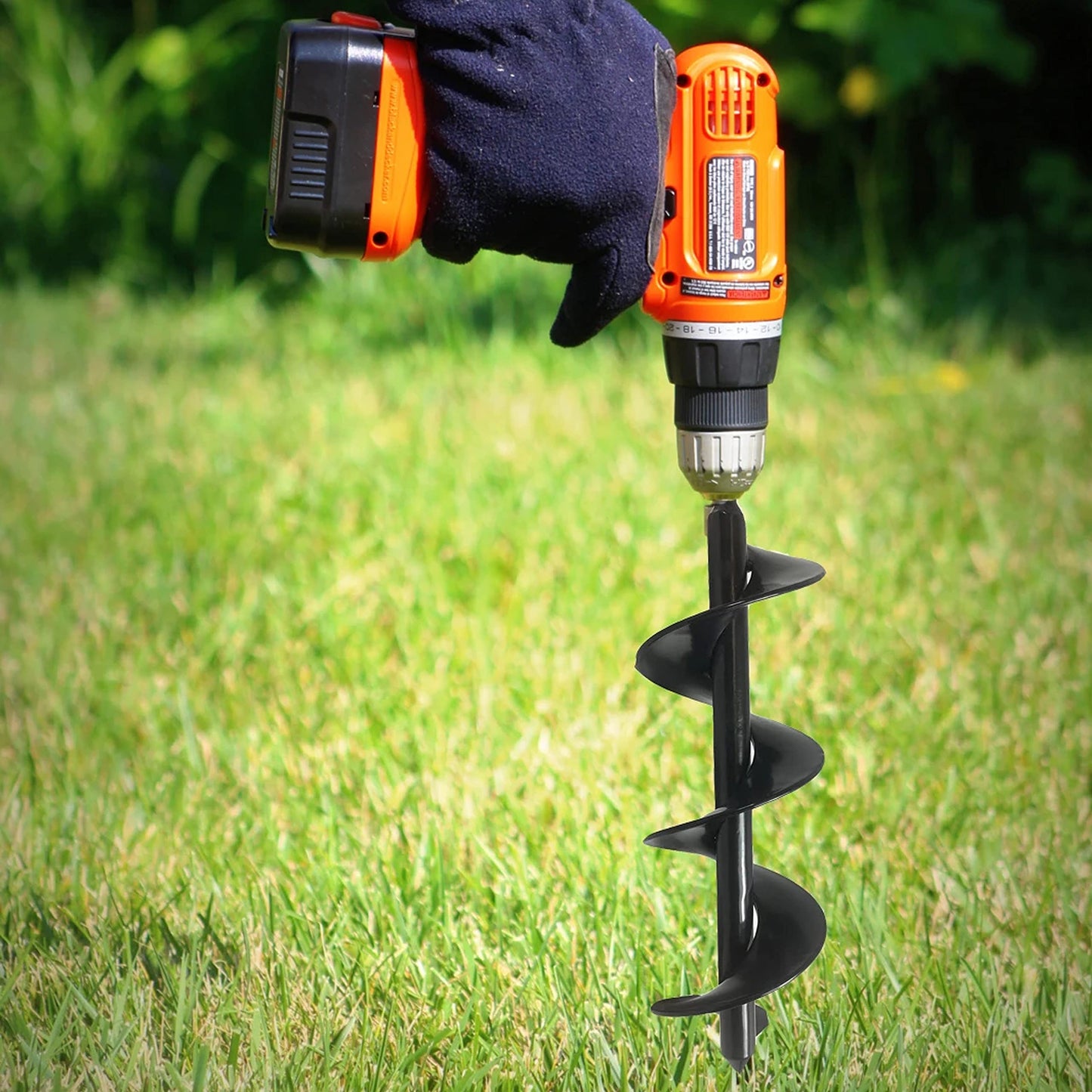 Broca para Jardinería – Herramienta para Plantar Bulbos y Semillas (100 x 40 mm)