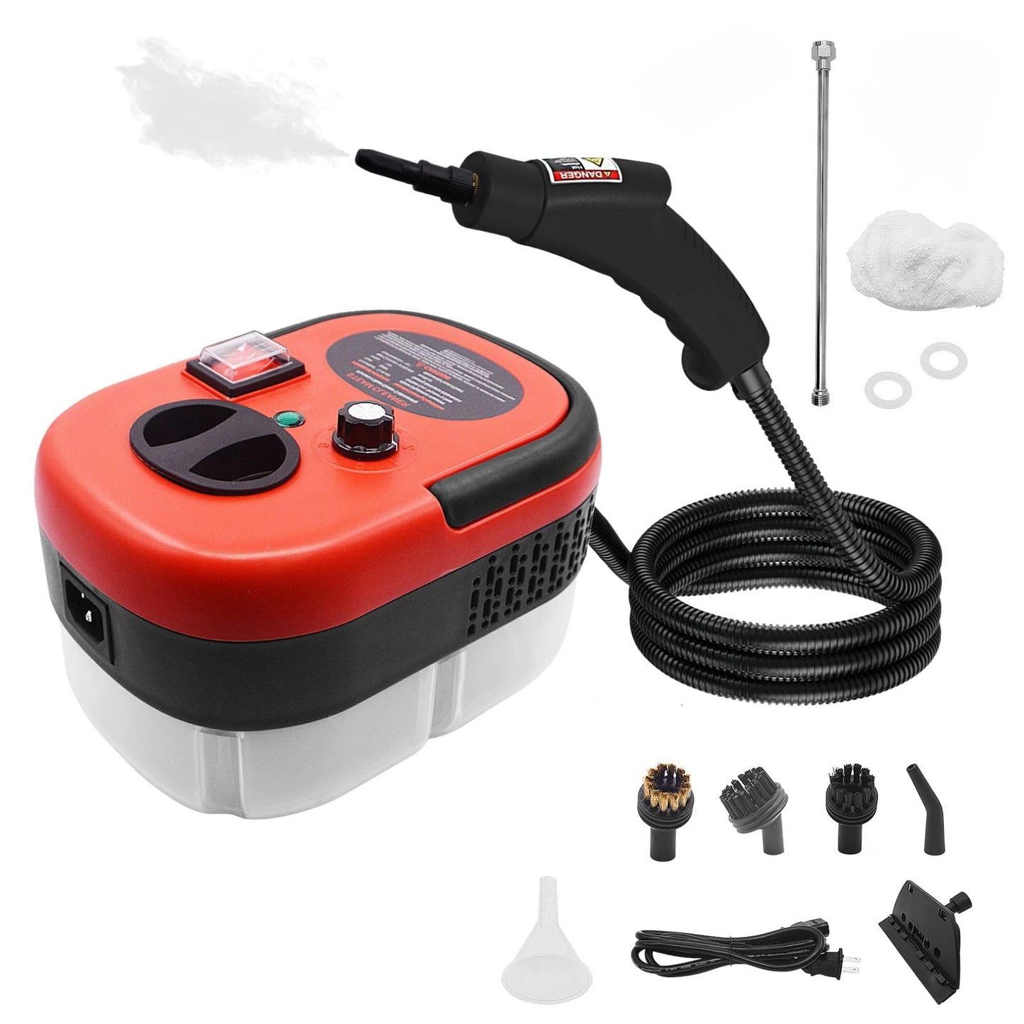Limpiador de Vapor 2500W - 1.2 Litros con accesorios