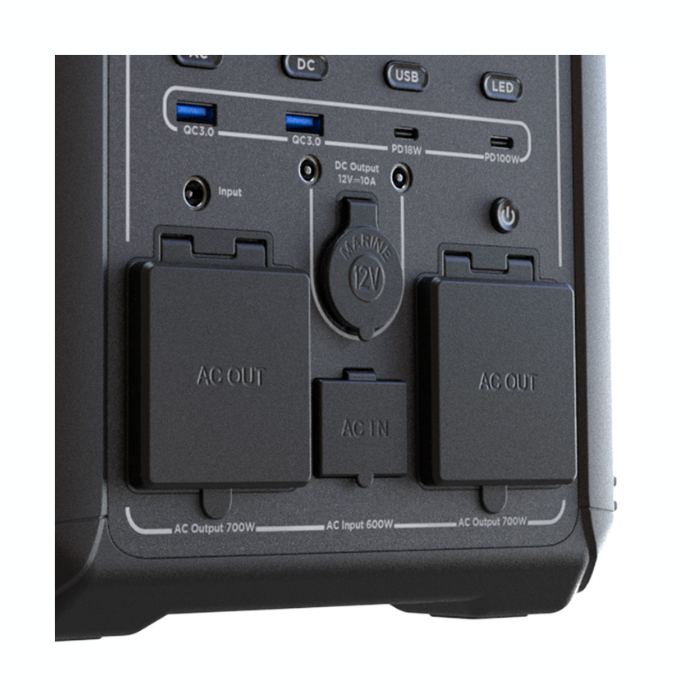 Generador Eléctrico Portátil Forza Titan FPP-T700 – 700W | Estación de Energía con Batería LMFP