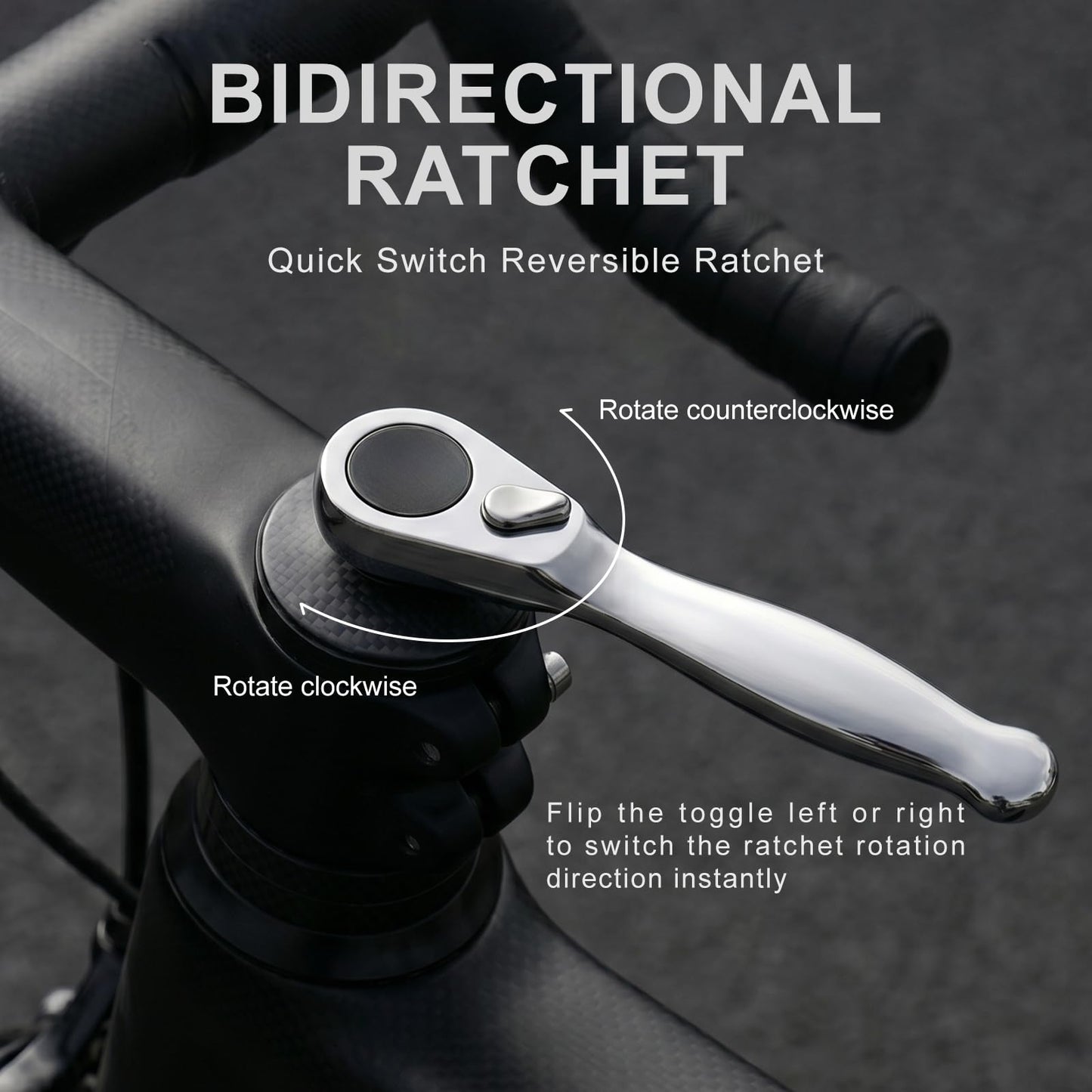 Kit de Reparación de Bicicleta Portátil con Ratchet y Tubeless