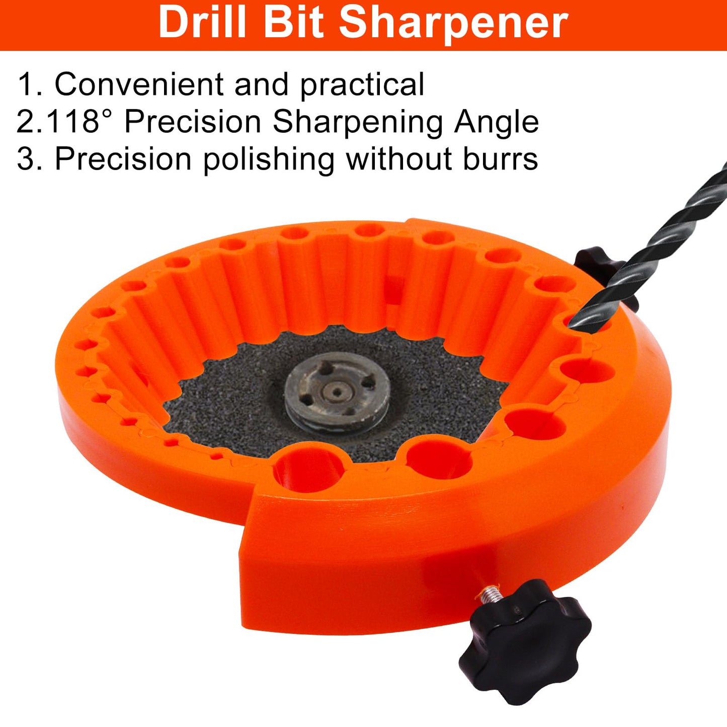 Afilador de Brocas Manual – Compatible con Amoladora Angular