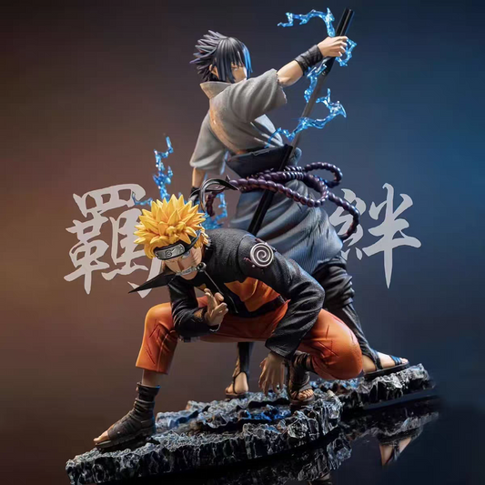 Set de Figuras Coleccionables Naruto Uzumaki y Sasuke Uchiha (Naruto Shippuden)
