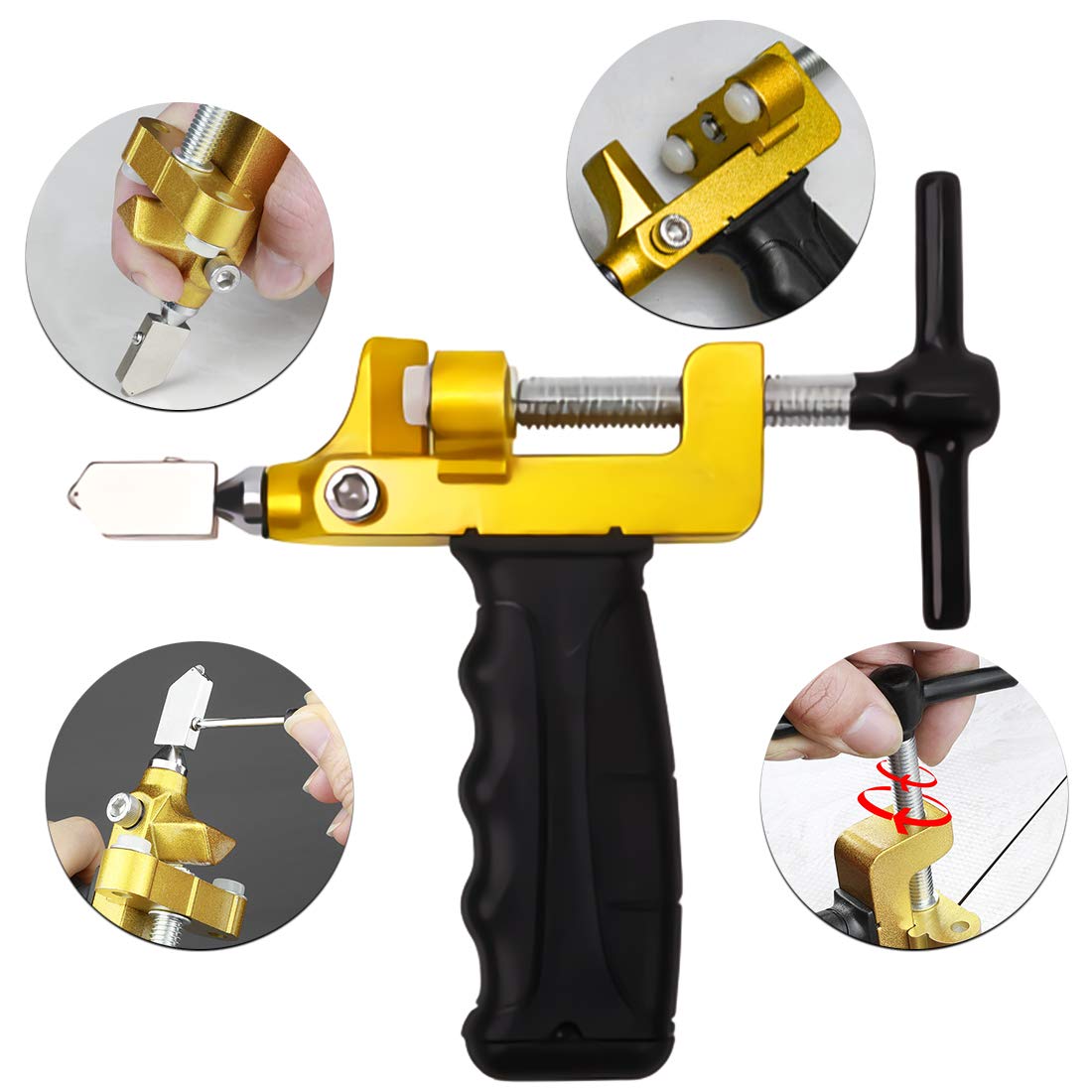 Kit de Herramientas 2 en 1 para Cortar Vidrio, Azulejos, Cerámica – Cortador y Alicates