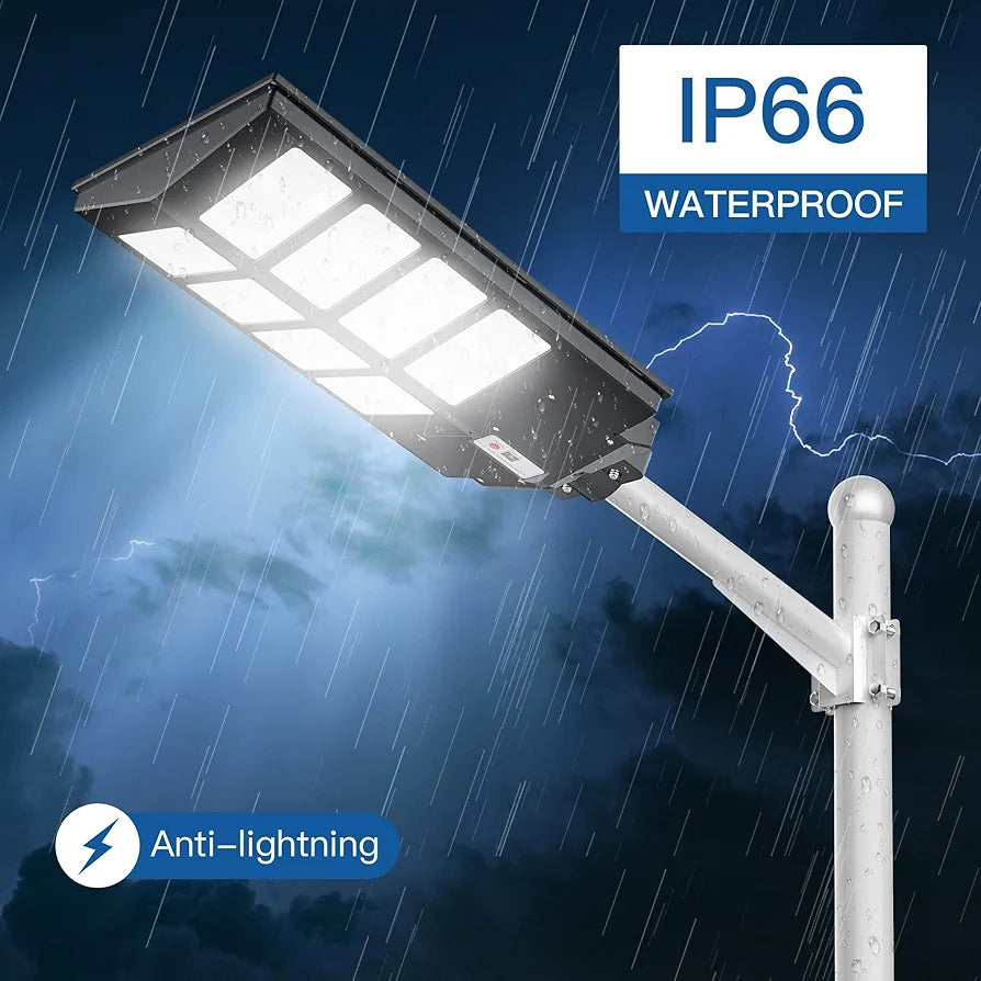 Luz Solar de Calle 800W – 640 LED con Sensor de Movimiento y Control Remoto