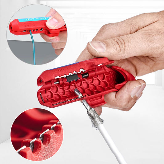 Pelacables Universal Plegable y Pelador de Cables Coaxiales / Red