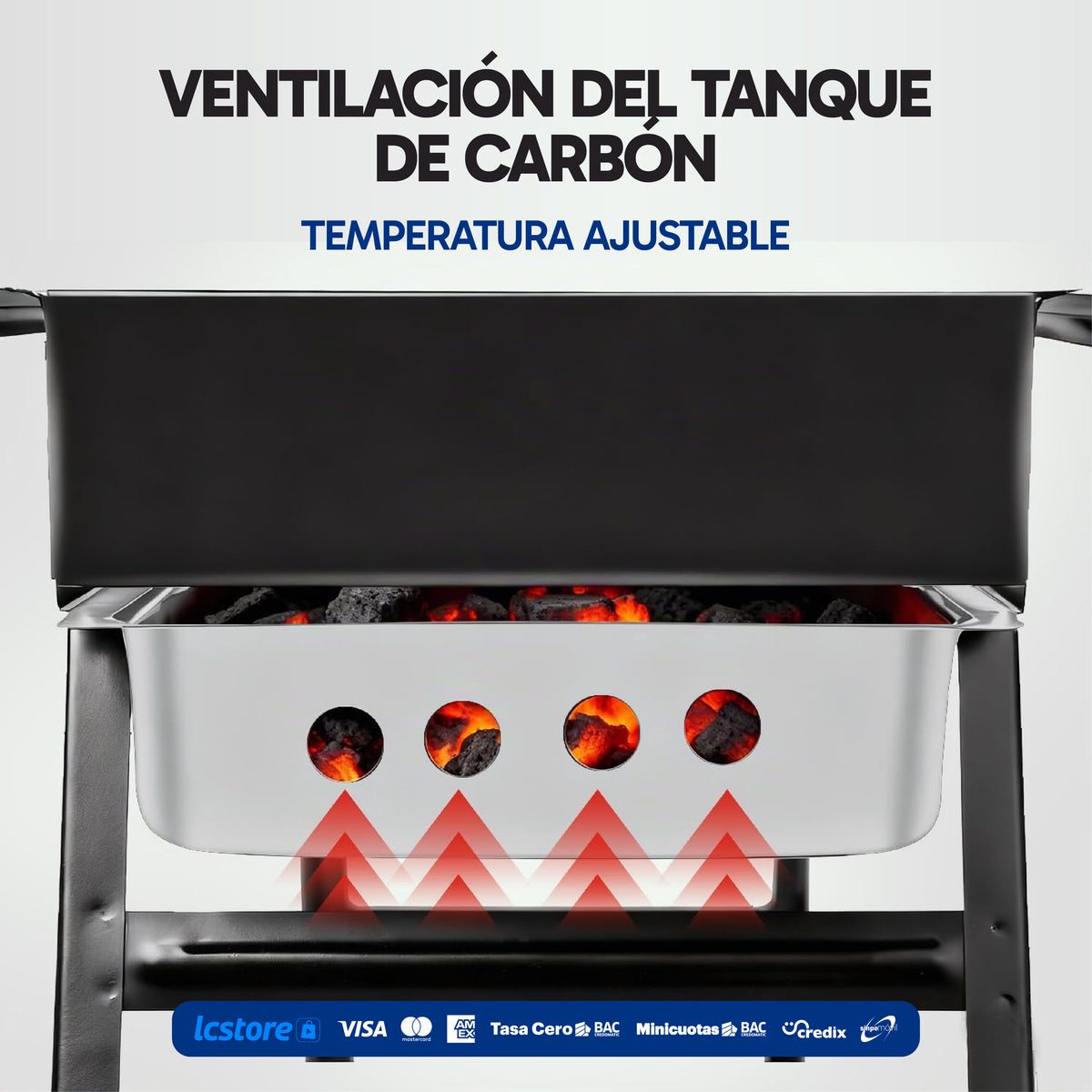 Parrilla BBQ Portátil Plegable de Carbón para Aire Libre