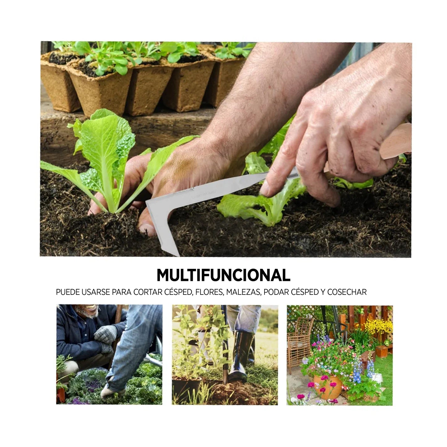 Herramienta de Deshierbe Manual para Jardinería