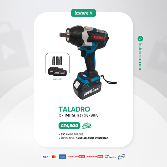 Taladro Impacto Onevan 650NM de 21 Voltios