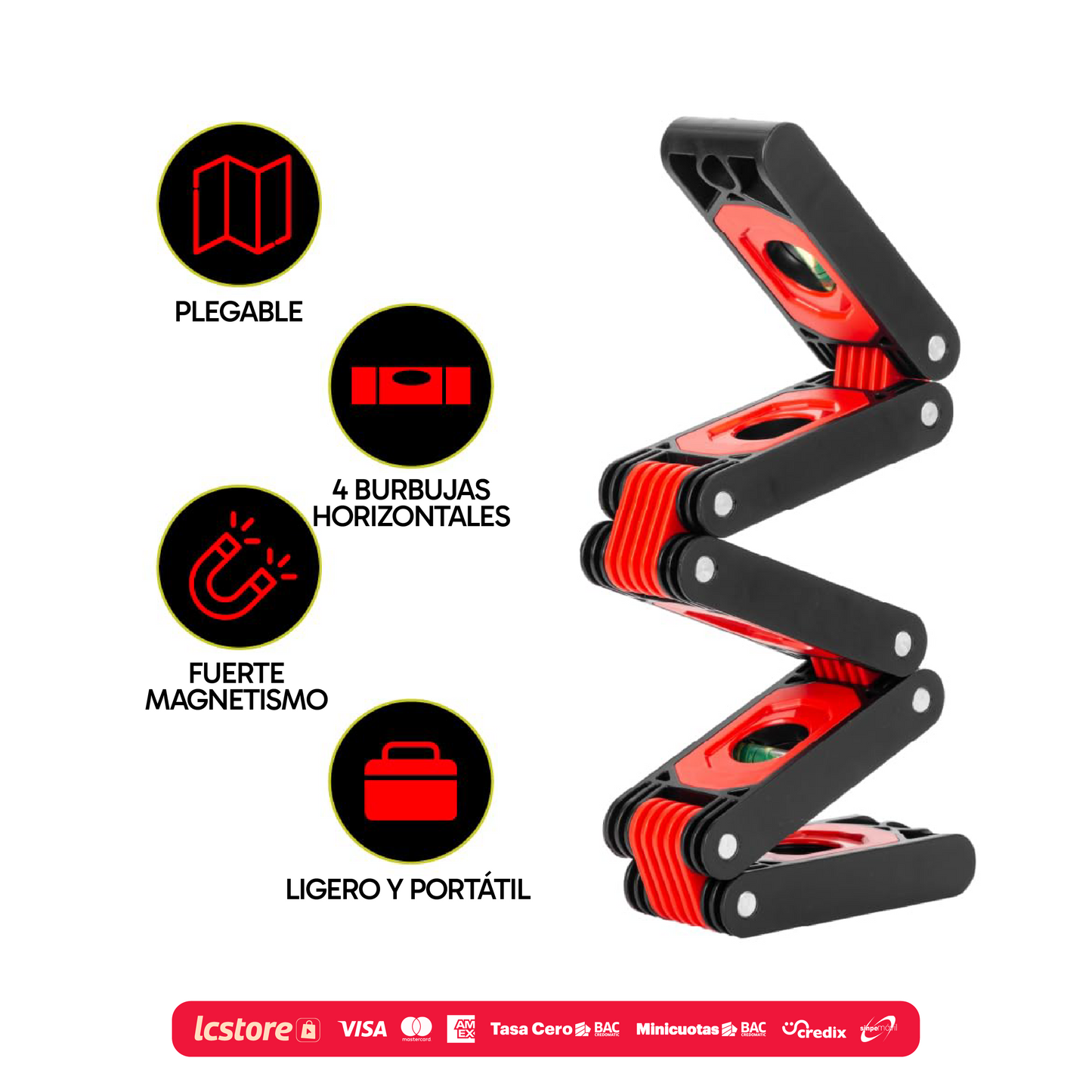Regla Niveladora Plegable Multiángulo