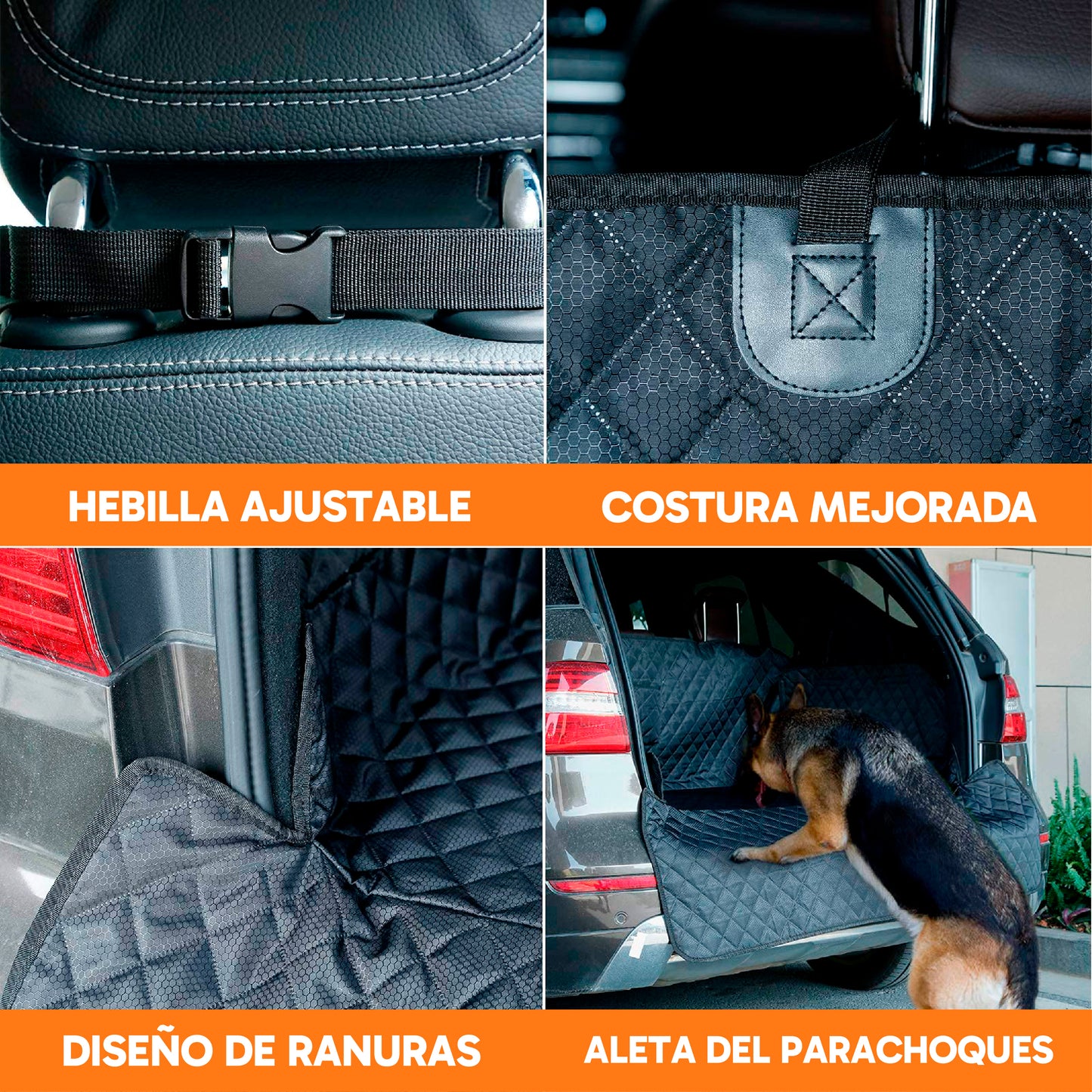 Funda Impermeable para Mascotas y Carga – Protector de Asientos y Parachoques para SUV