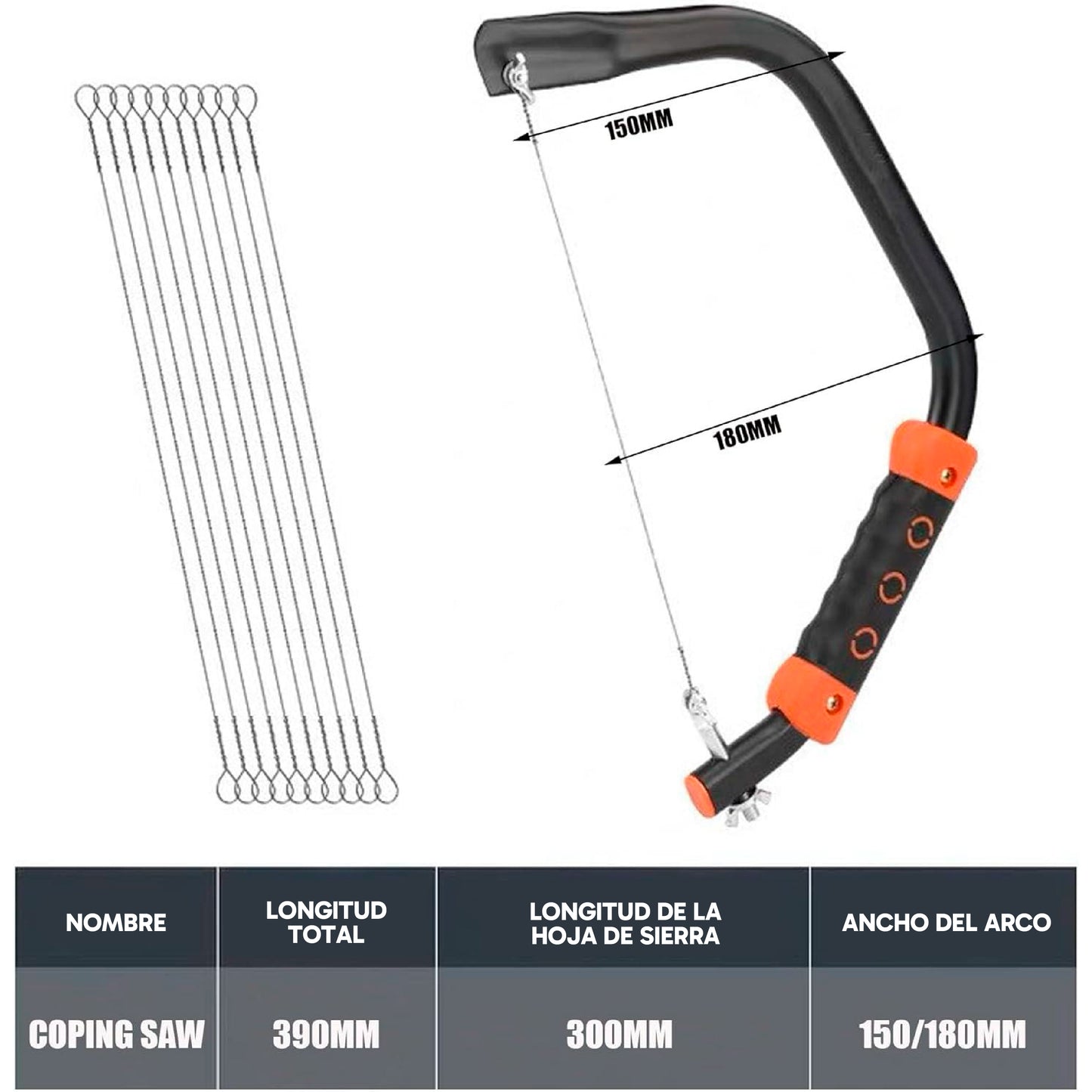 Sierra para carpintería con dientes de 360 grados