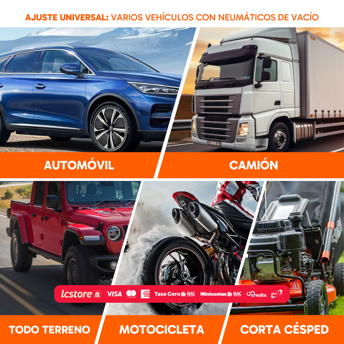 Kit de Reparación de Llantas Tubeless Profesional con Estuche (62 Piezas)