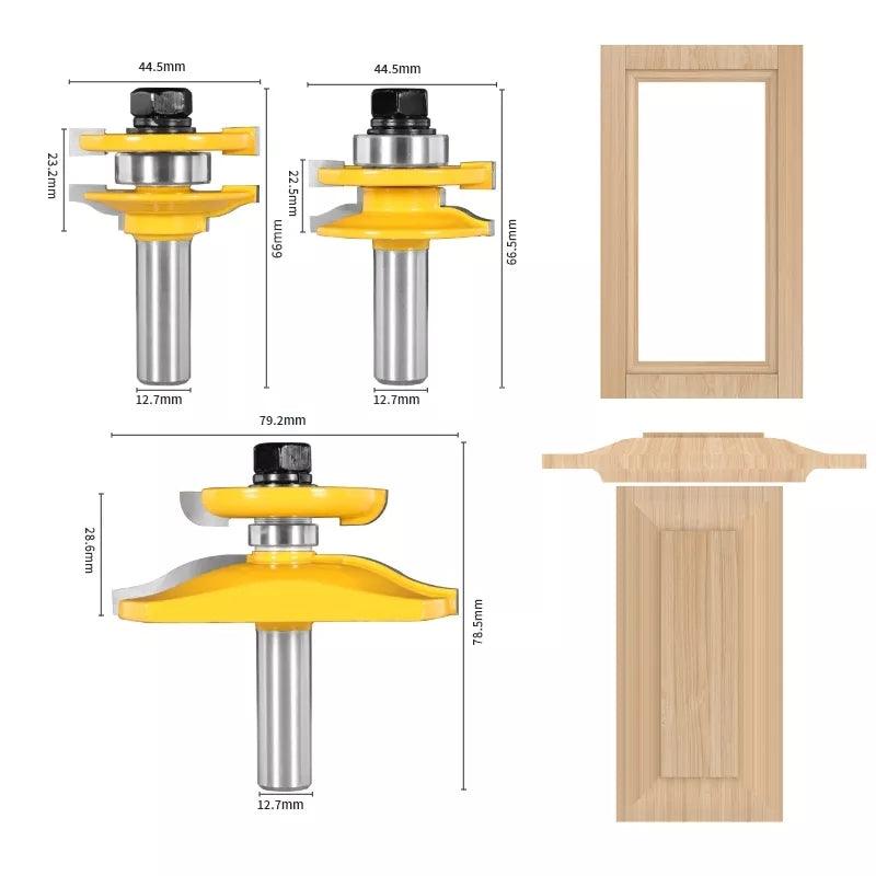 Fresas Planas Router Fresas Router de 1/2 para puertas 45° – LC Store