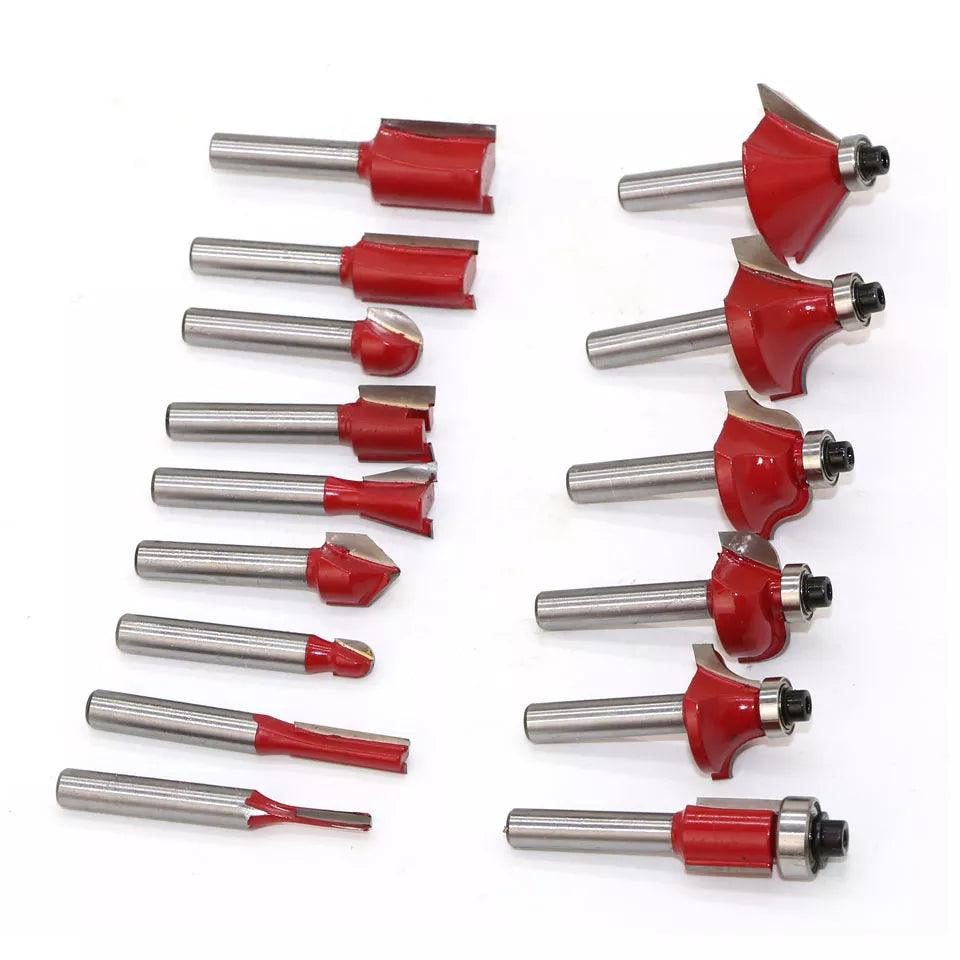 Fresas Planas Router Kit de 15 Fresas Router de 1/4 – LC Store