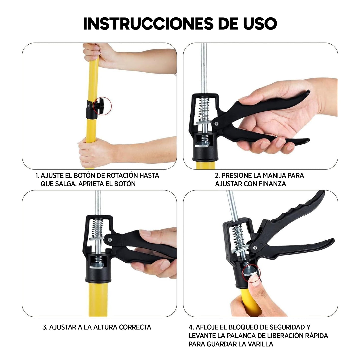 Gatos Elevadores Telescópicos para Paneles (Pack de 2)