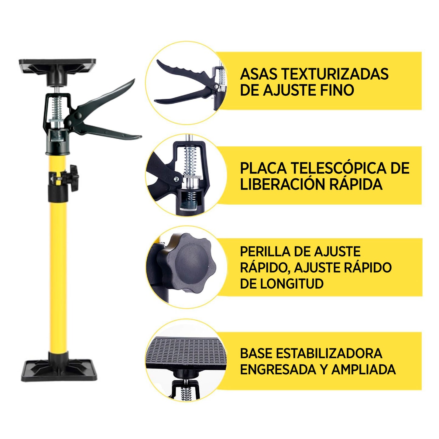 Gatos Elevadores Telescópicos para Paneles (Pack de 2)