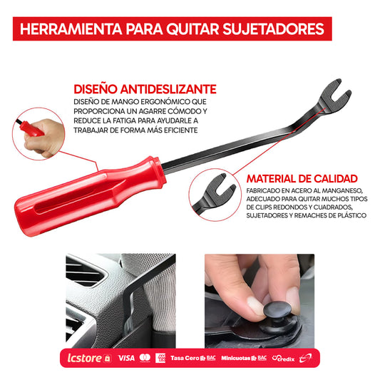 Juego de Ganchos, Raspadores y Extractor de Clips Mecánico de 11 Piezas