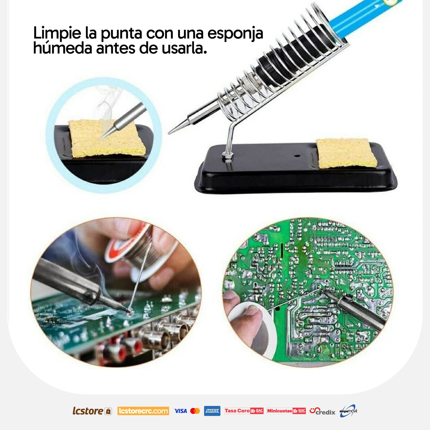 Kit de Soldadura  Profesional 15 en 1 de 60W - Cautín