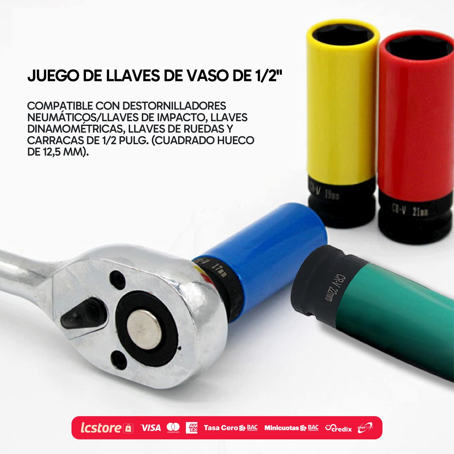 Juego de 4 Cubos de Impacto con Protección para Aros de Lujo (Manga Teclada)