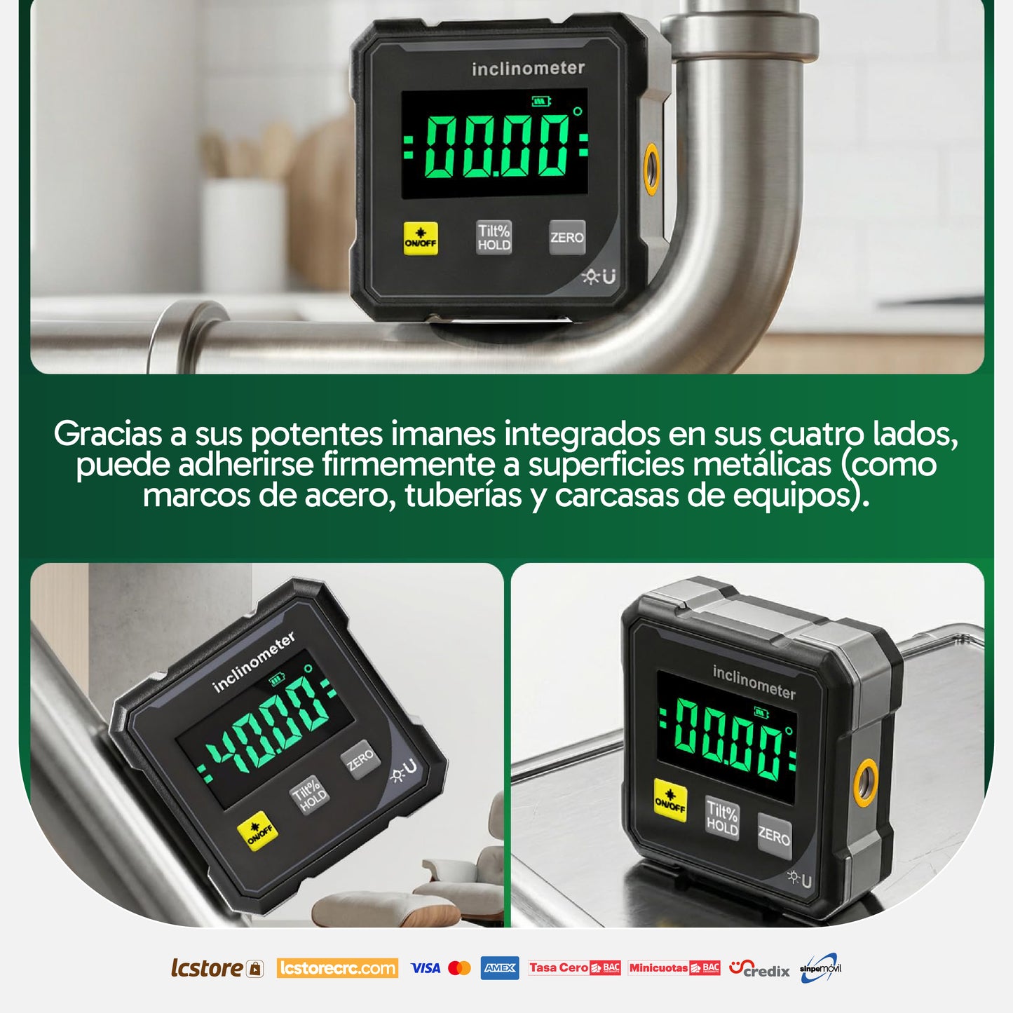 Inclinómetro Digital de Alta Precisión