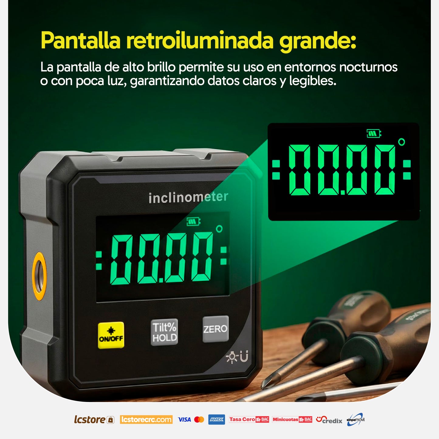 Inclinómetro Digital de Alta Precisión