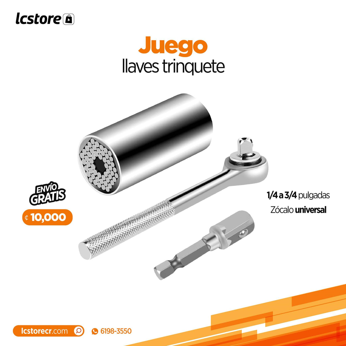Juego Llave De Trinquete 1/4" - 72 Dientes, Reversible, Con Llaves Allen | Kit Reparación Automóviles Y Bricolaje