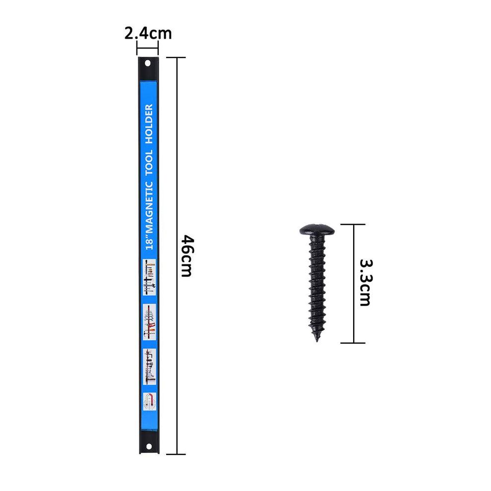 Pack de 4 barras magnéticas con  de 18 pulgadas